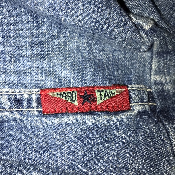 Hard Tail Denim Overall Capris - Picture 5 of 5